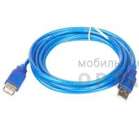 Кабель удлинительный USB2.0 AM/AF прозрачная изоляция 1.8m  Telecom <VUS6956T-1.8M>(1/200)