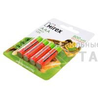 Аккумулятор Ni-MH Mirex HR03 / AAA 800mAh 1,2V 4 шт (4/40/200), ecopack Аккумулятор Ni-MH Mirex HR03 / AAA 800mAh 1,2V 4 шт (4/40/200), ecopack