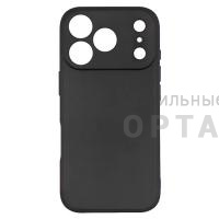 Чехол Soft-touch Black силиконовый в техпаке, для iPhone 17