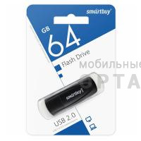 Флешка USB 64GB Smartbuy  Scout  чёрный Флешка USB 64GB Smartbuy  Scout  чёрный