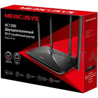 Роутер Mercusys AC12G AC1200 10/100/1000BASE-TX черный