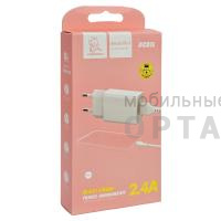 СЗУ VDENMENV Beautiful DC01 Lightning белый , (ТОВАР НЕ УПАКОВАН. УПАКОВКА В КОМЛЕКТЕ.)  