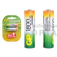 Аккумуляторная батарейка GP R6 (1800 mAh) (2бл)   (2/20/200) Аккумуляторная батарейка GP R6 (1800 mAh) (2бл)   (2/20/200)