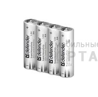 Элемент питания DEFENDER R6 АА Zinc S4 (24/720) Элемент питания DEFENDER R6 АА Zinc S4 (24/720)